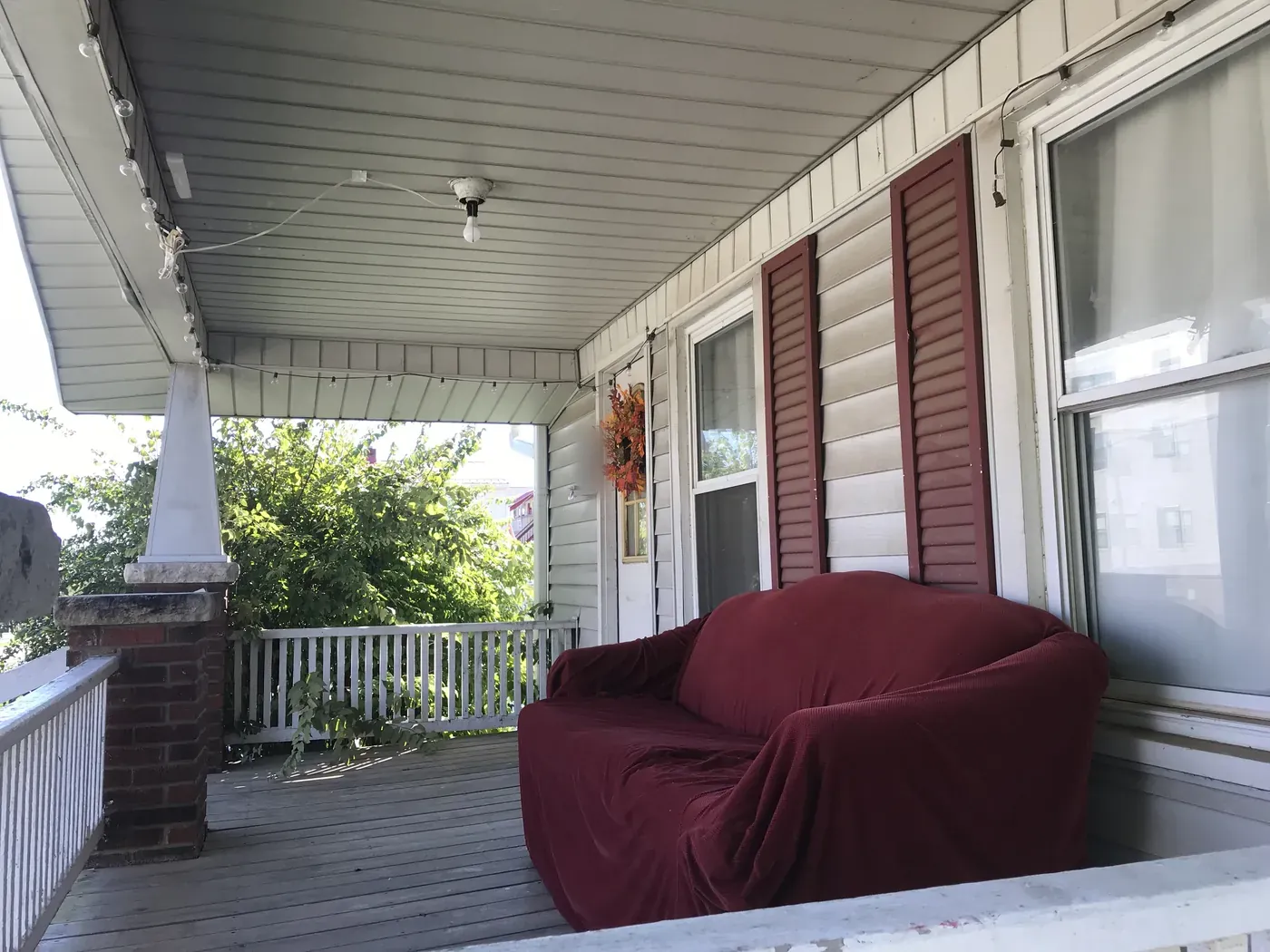Covered front porch